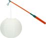 Sans marque Support de lanterne 40 cm - avec lanterne - blanc - D25 cm