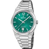 Festina - F20052/6 - Polshorloge - Dames - Groen - Zilverkleurig