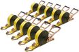 Vevor Spanbanden, 50,8 X 9144 Mm, Zware Spanbanden Met Dubbele J-Haken, Breeksterkte 4536 Kg, Ratelmechanisme voor Verhuizingen, Aanhangers, Motoren, Kajaks, Autodaken, Verpakking Van 10 Stuks