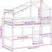 vidaXL Hoogslaper bedframe Waskleur Bruin 90 x 190 cm