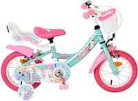 Volare Unicorn Kinderfiets - Meisjes - 12 inch - Groen