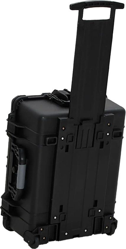vidaXL Flightcase op wieltjes 58x45x27 cm PP zwart