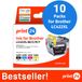 print24 Cartouches d'encre pour Brother LC422XL, multipack (BK/C/M/Y), 10 pièces