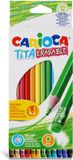 Carioca Kleurpotlood met gum Tita, 12 stuks in een kartonnen etui