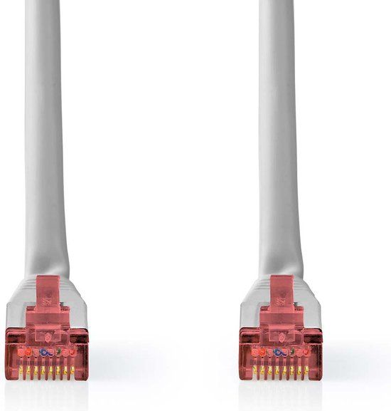 Nedis CAT6 Netwerkkabel - RJ45 - RJ45 - 0.5m - Grijs