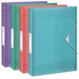 Esselte Colour'Breeze Elastobox A4 Polypropyleen Assorted Colours 350 Vel