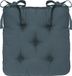 Atmosphera Deluxe Coussin de chaise 40x40x8cm Bleu foncé