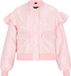 faina Blazer met pailletten, lange mouw, regular-fit, klepzakken, ritssluiting, polyester, roze, maat M