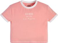 Guess Meisjes-T-shirt crop top Mini Me, 6 jaar, grappig roze