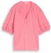 Tom Tailor Blouse-shirt met kanten details Maat M soft fuchsia pink