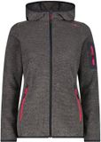 CMP Dames fleece met capuchon antraciet XS
