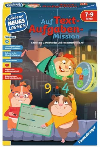 Ravensburger Auf Textaufgaben-Mission - Lernspiel ab 7 Jahre