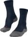 FALKE TK5 Wandelsokken anti blaren, lichte padding merinowol sportsokken dames blauw - Maat 37-38
