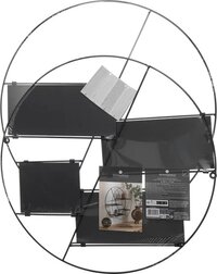 Atmosphera Wandplank - Rond - D50cm - Zwart