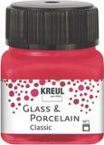 Kreul Glasverf - Porseleinverf - Karmijnrood - Classic - Glazuur look - 20 ml