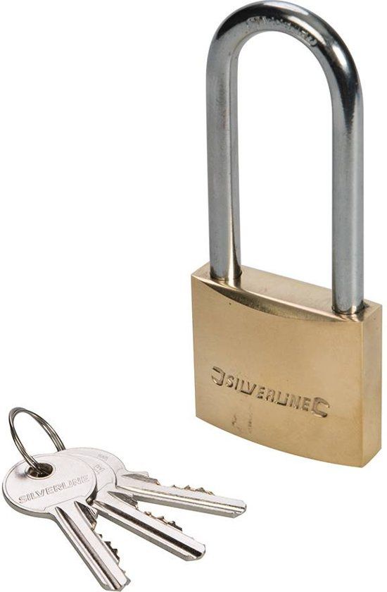 Silverline Hangslot - Lang - 40 mm