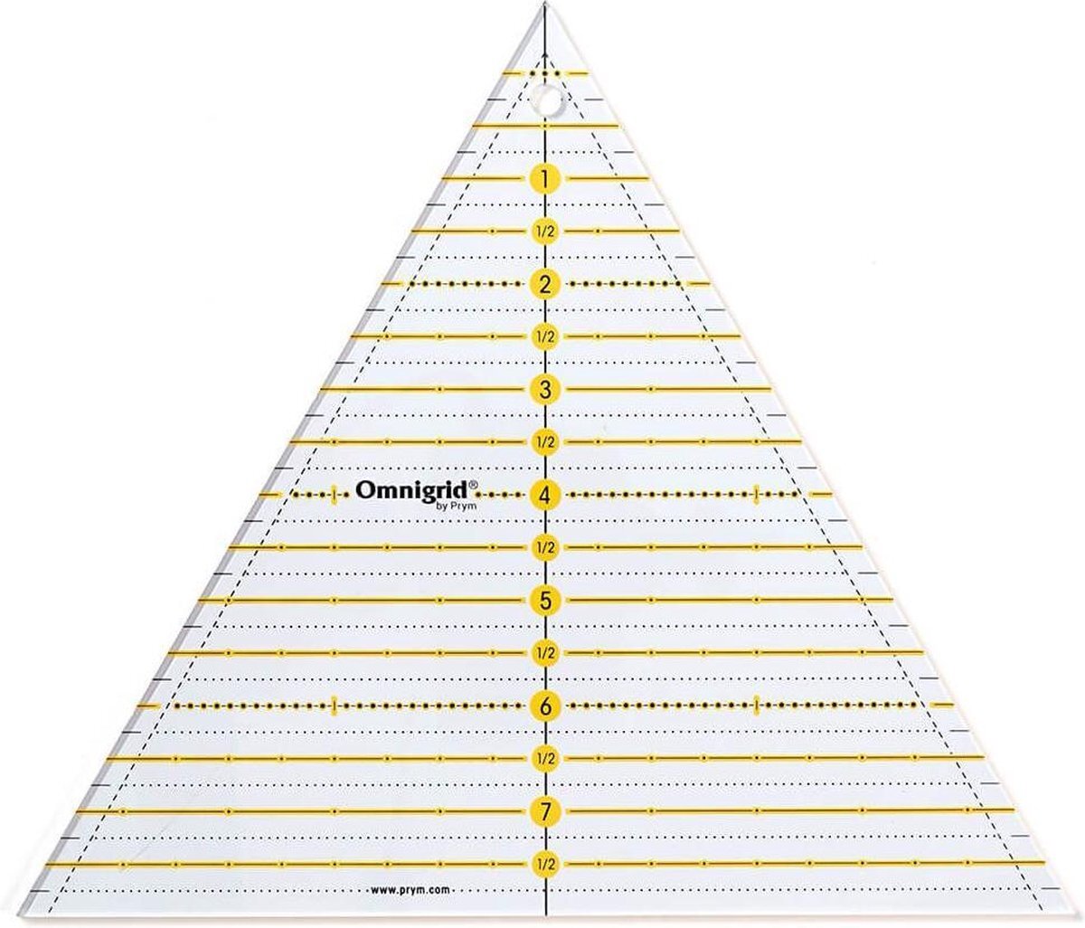 prym Driehoek 60° 8 inch Omnigrid Patchwork liniaal