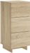 vidaXL Dressoir Sonoma Eiken 33.5 x 34.5 x 75 cm Bewerkt hout