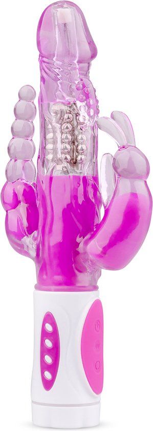 Raving Rabbit Vibrator - Paars - 31 cm