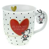 Sheepworld 46218 Tasse mit Motivdruck: "Wie schön, dass es dich gibt!", mit Geschenktag