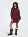 ONLY ONLEMMA LIFE LS BUTTON ONEC DRESS CC KNT Dames M Cabernet