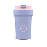 Cool Bottles - Thermosbeker - 350 ml - Luchtdicht - 10 uur koud, 5 uur warm - BPA Vrij - Paars en Roze
