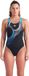 Arena Badpak Ripples V Back Zwart / Blauw