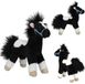 Depesche Miss Melody knuffel paard zwart-wit 18 cm