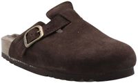 Scholl - Teenslipper - Donkerbruin - Vrouwen - Maat 37 - Suède