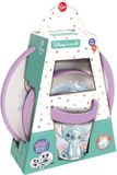Tweekleurige Stitch 3-delige antislipcadeauset