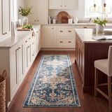Safavieh Tapijtloper Malaya Blauw 61 x 244 cm