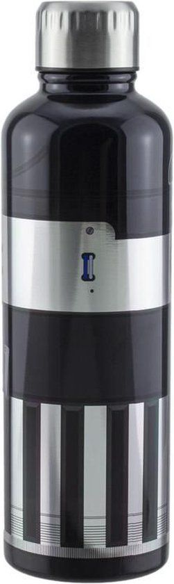 Paladone Star Wars Darth Vader Lightsaber Metal Water Bottle - 500ml - Insulated