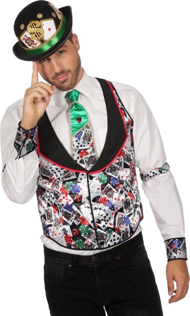 Wilbers Gilet Casino Poker Flush Man - Multicolor - Polyester - EAN: 8714438773529