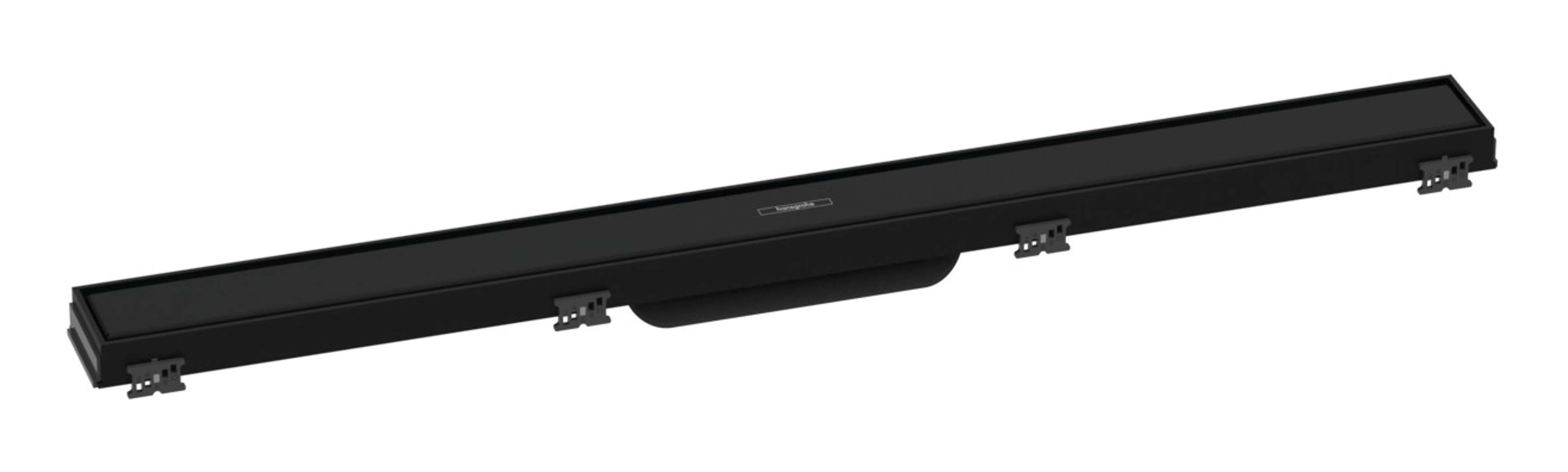 Hansgrohe RainDrain Match - Douchegoot met rvs rooster 800, mat zwart