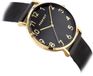 Perfect - Montre - Noir - Quartz - Or