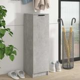 vidaXL Schoenenkast, betongrijs, 30 x 35 x 100 cm, bewerkt hout