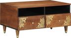 Maison Exclusive Table basse, miel brun, 80 x 54 x 40 cm, manguier massif