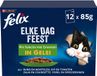 Felix Elke Dag Feest in Gelei - Kattenvoer Natvoer - Groente Selectie - 48 x 85 g