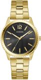 Guess Chip Quartz Analoog Horloge Goudkleurig Kast Gemaakt Van 100% Roestvrij Staal En Een Armband Van 100% Roestvrij Staal 40 GW1062G1, GW1062G2, GW1062G4