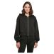 Build Your Brand Oversized jas met ritssluiting voor femmes, sweatshirt met capuchon voor femmes