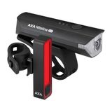 AXA Niteline 550 fietsverlichting set – Oplaadbare LED fietsverlichting voor- en achterlicht – USB‑C – krachtige verlichting voor maximale zichtbaarheid