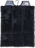 Wicotex Bidetmat Ruit Zwart 50x60 cm