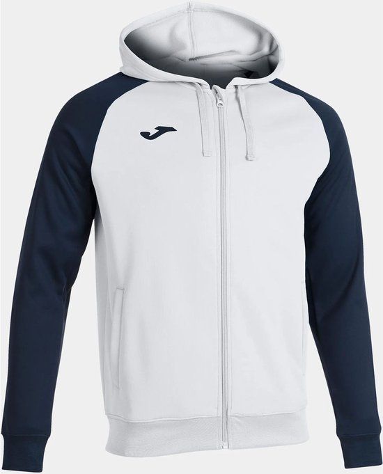 Joma Academy IV Hooded Jacket Men - White / Navy | Size: XL