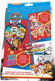 4KidsOnly Paw Patrol Mini Tekenset met krijtjes en stickervel