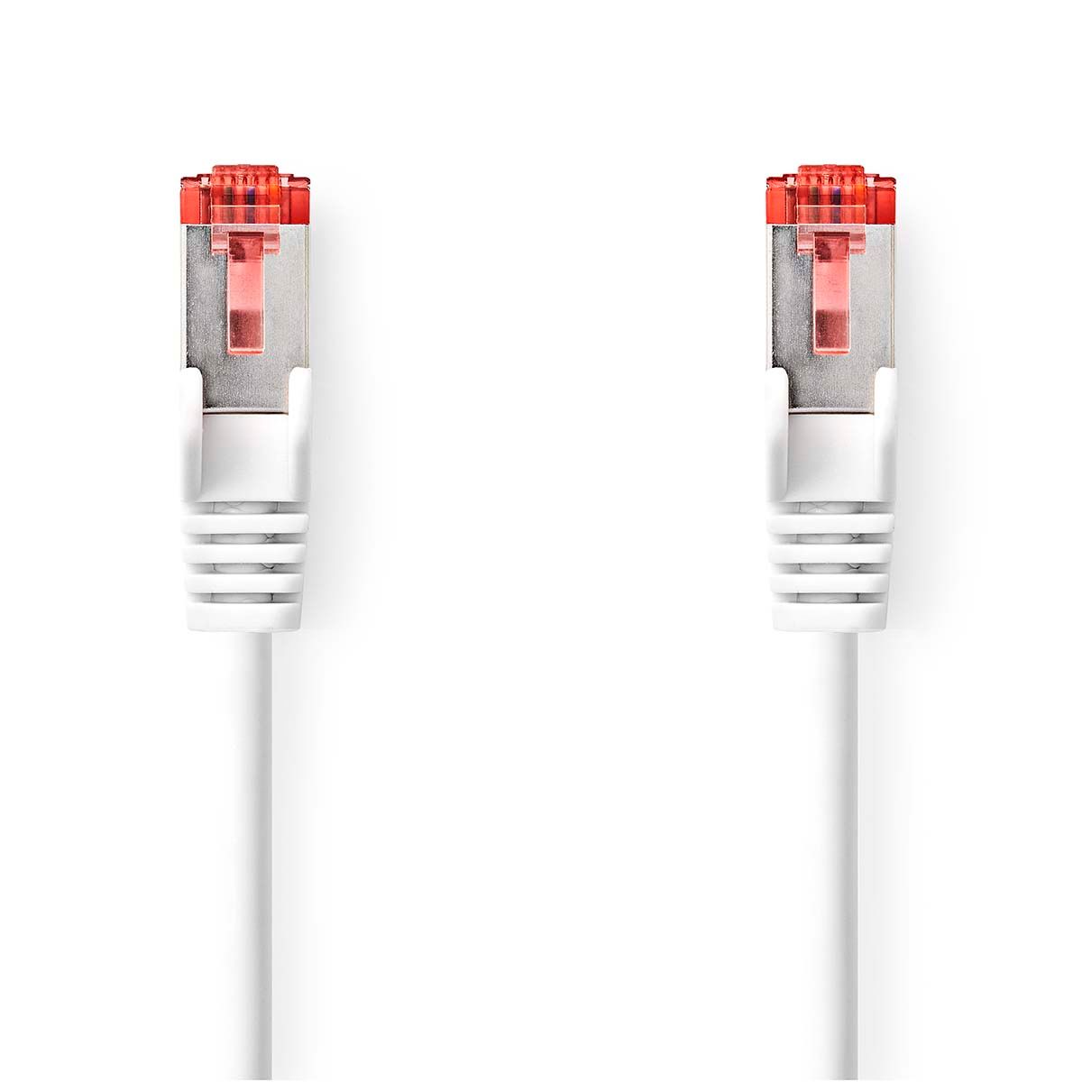 Nedis CAT6 Netwerkkabel | RJ45 Male | RJ45 Male | S/FTP | 0.50 m | Rond | LSZH | Wit | Label