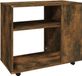 vidaXL Bijzettafel 70x35x55 cm bewerkt hout gerookt eikenkleurig