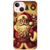 Apple iPhone 13 Mini bedrukt siliconen hoesje pere noel vintage
