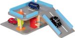 Goki Parkeergarage Stad - Houten Speelgoed met Tankstation en Carwash - 22x33x11,5cm