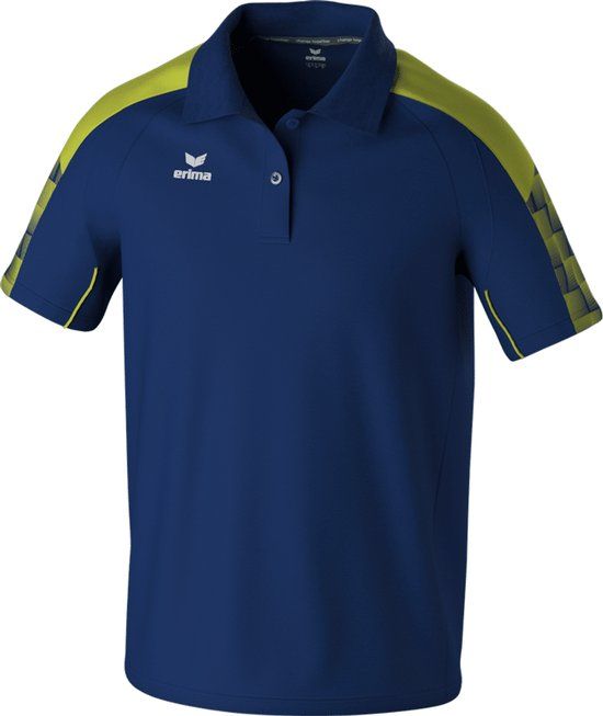 Erima Evo Star Polo Heren - Marine / Geel - XXXL