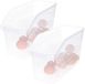 B-home 2x Panier de rangement ouvert pour réfrigérateur/cuisine - transparent - plastique - 13 x 30 x 17 cm